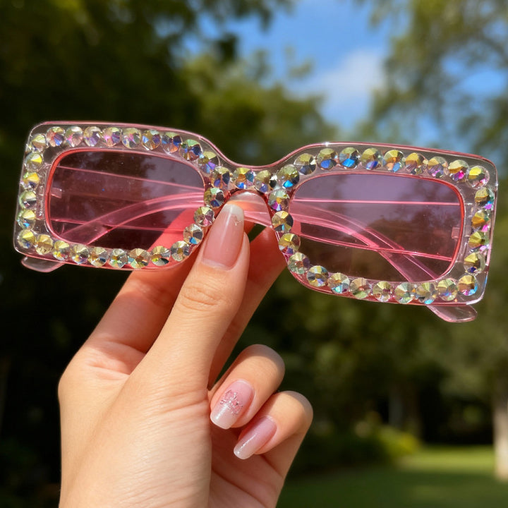 Decorative Rhinestone-Embellished Sunglasses Stornfield
