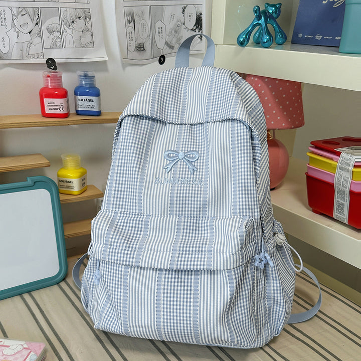 Casual Striped Backpack Stornfield