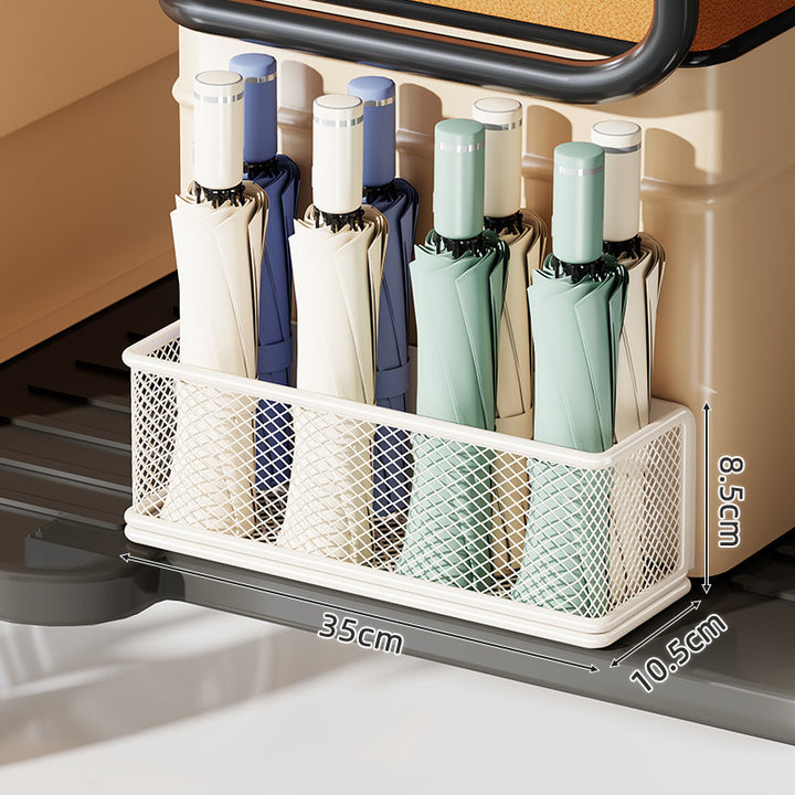 Under-Shelf Slim Mesh Umbrella & Accessory Holder