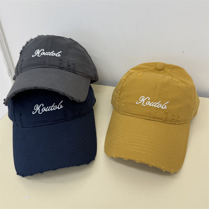 Men's Distressed Cotton Baseball Cap Stornfield 1783921814