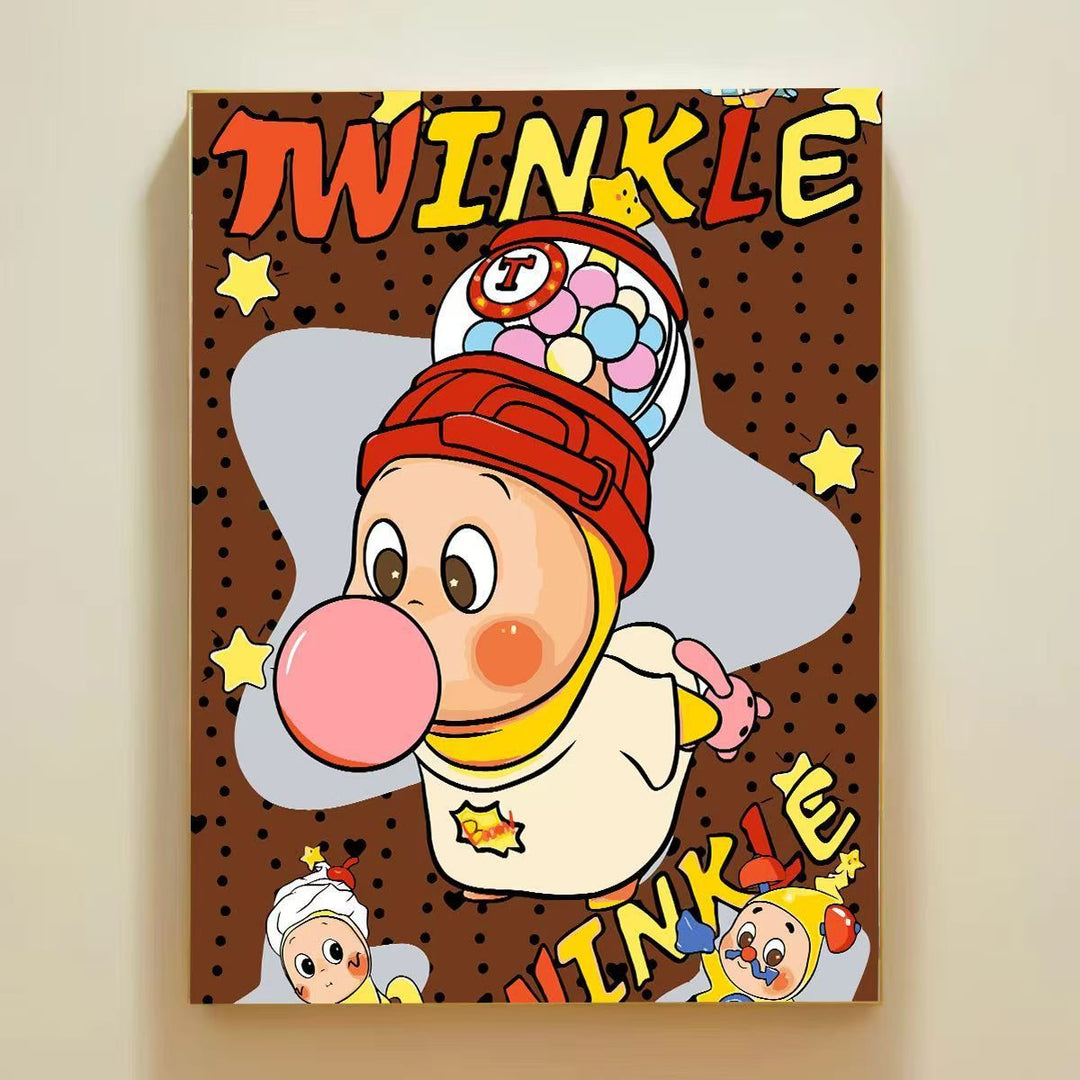 Playful Cartoon Themed Wall Art Canvas Print Stornfield