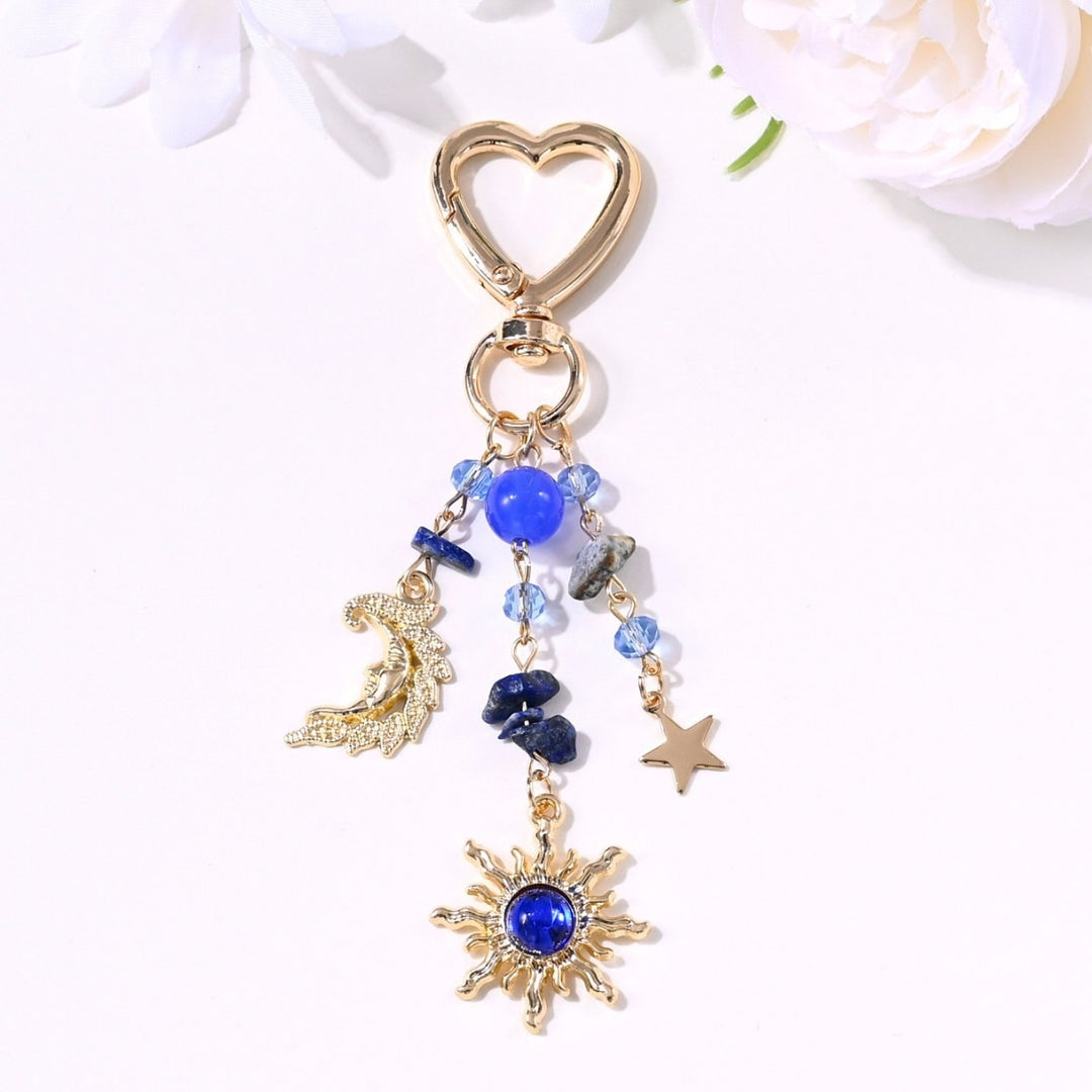 Keychain with Sparkling Sun Motif Stornfield