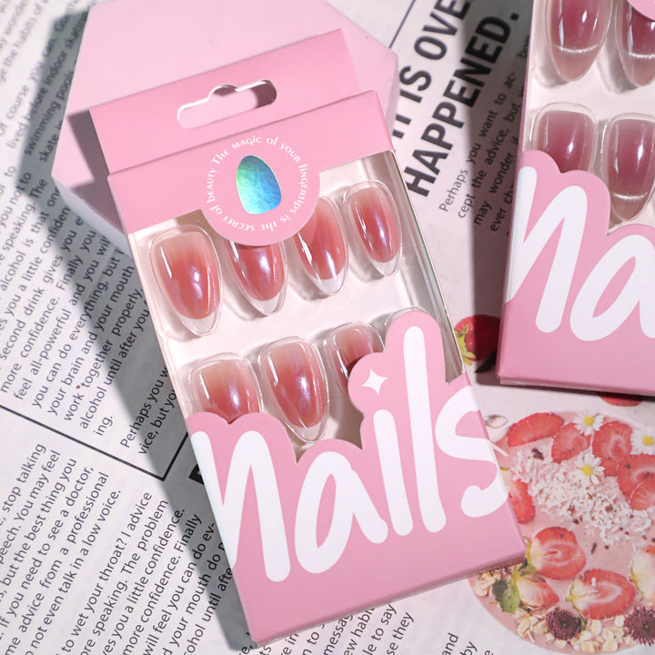 Elegant French-Tip Nail Extensions Stornfield