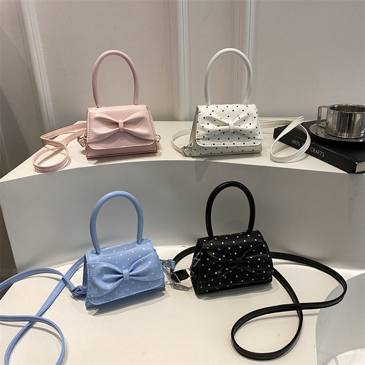 Polka Dot Structured Handbag