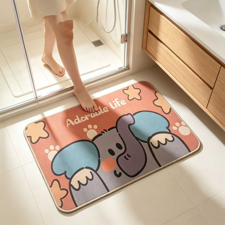 Charming Pet-Themed Bath Mat