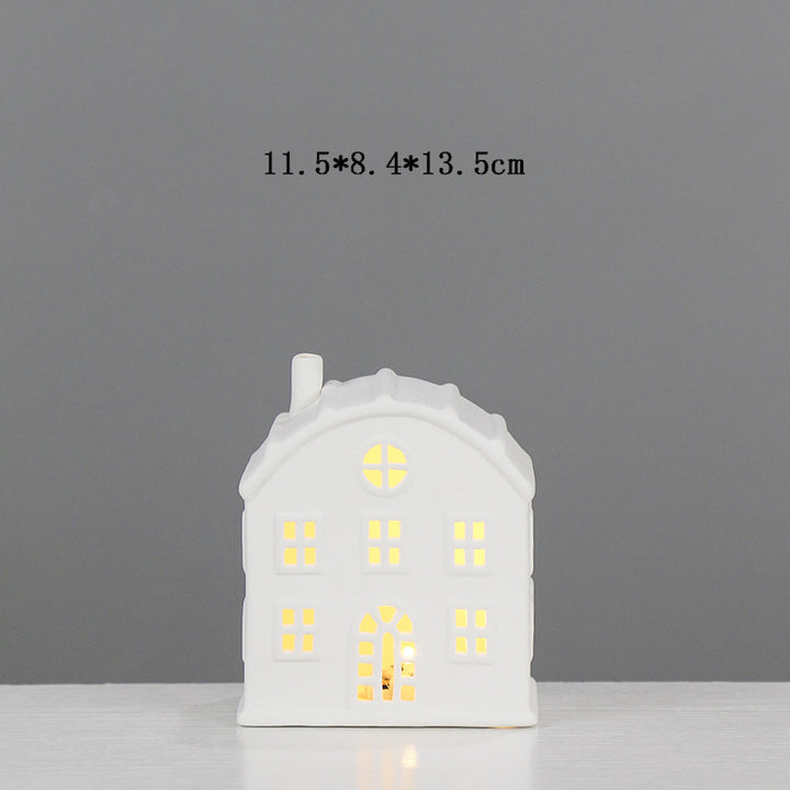 Decorative Ceramic House Candle Holder Stornfeild