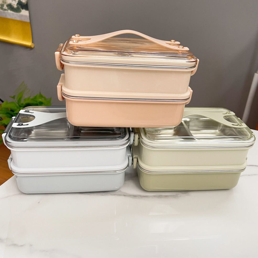 Multi-Compartment Leak-Proof Food Storage Container