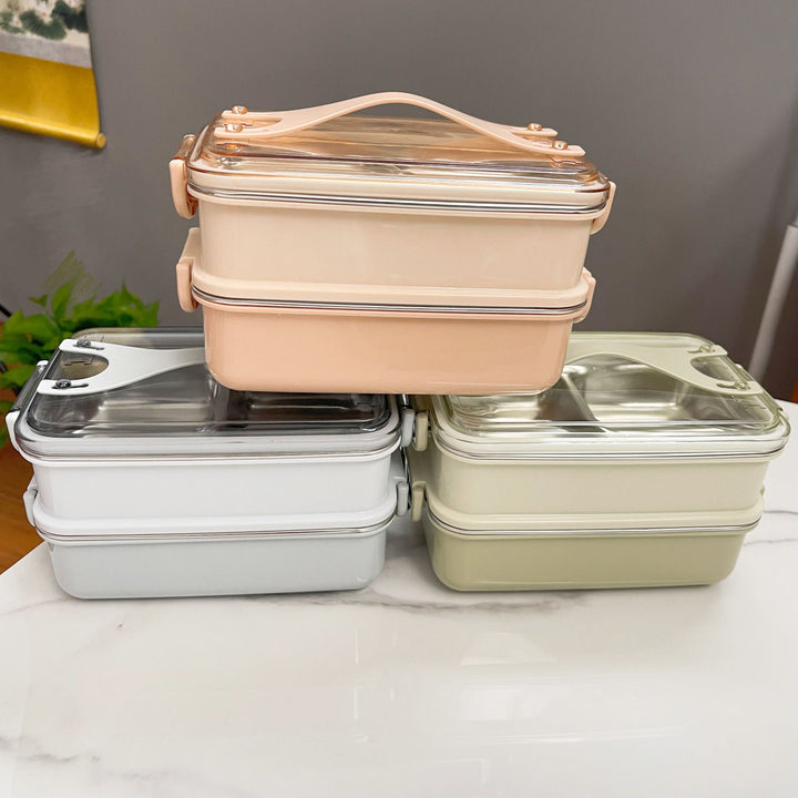 Multi-Compartment Leak-Proof Food Storage Container