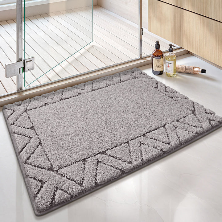 Absorbent Geometric Pattern Bath Mat