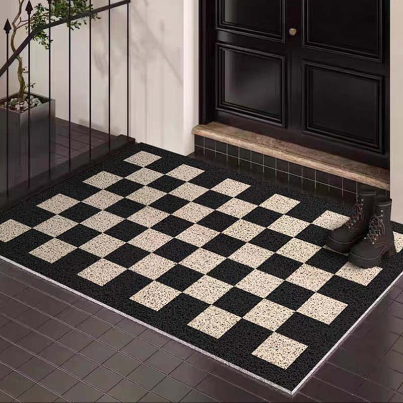 Decorative Checkered Entrance Mat