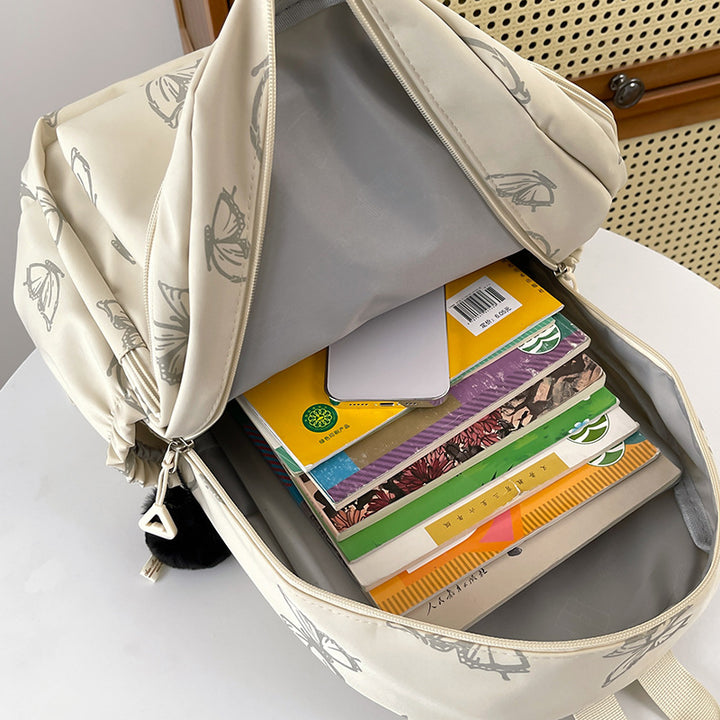 Stylish Butterfly Print Backpack Stornfield