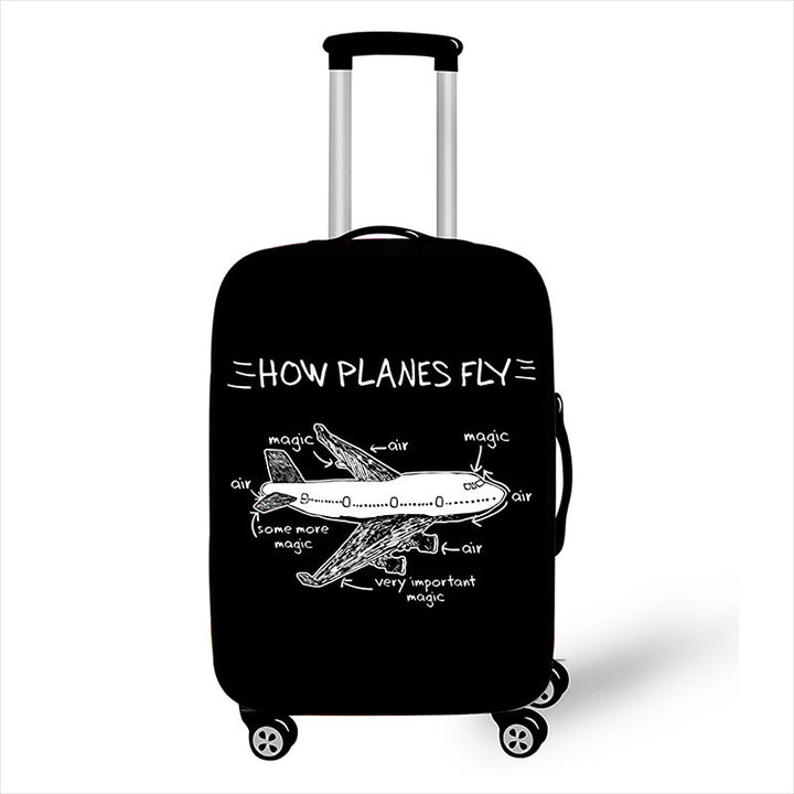 Men's hard-shell suitcase with exclusive airplane design Stornfield