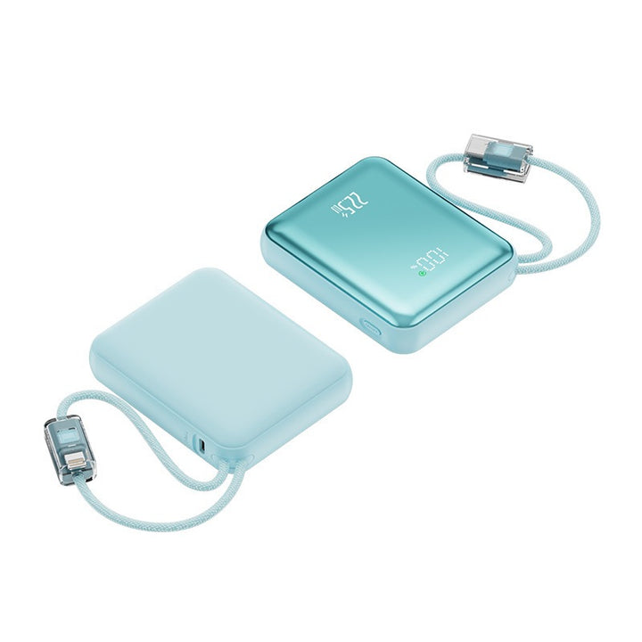 Ultra-Slim Power Bank with Integrated Charging Port and Digital Charge Indicator Stornfield