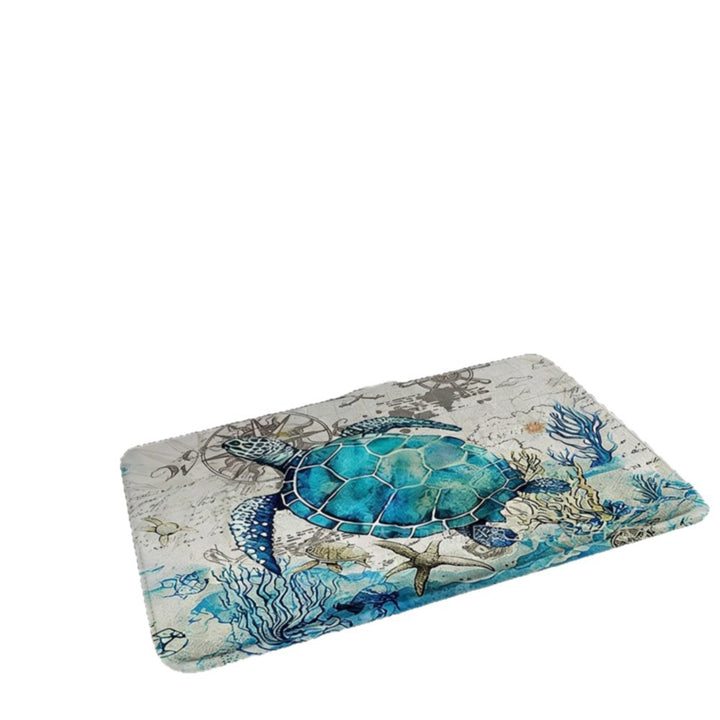 Nautical-Themed Decorative Bath Mat
