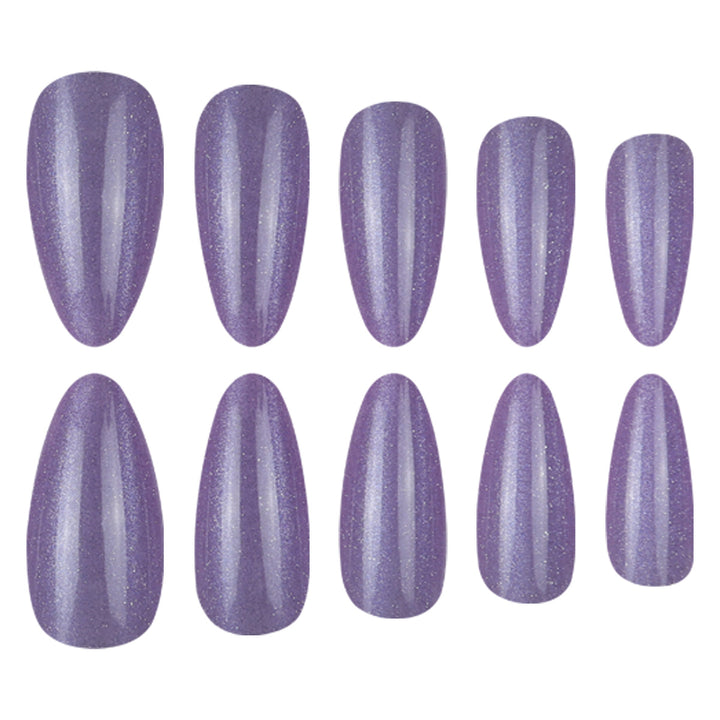 Sparkling Long Stiletto Press-On Nails Stornfield