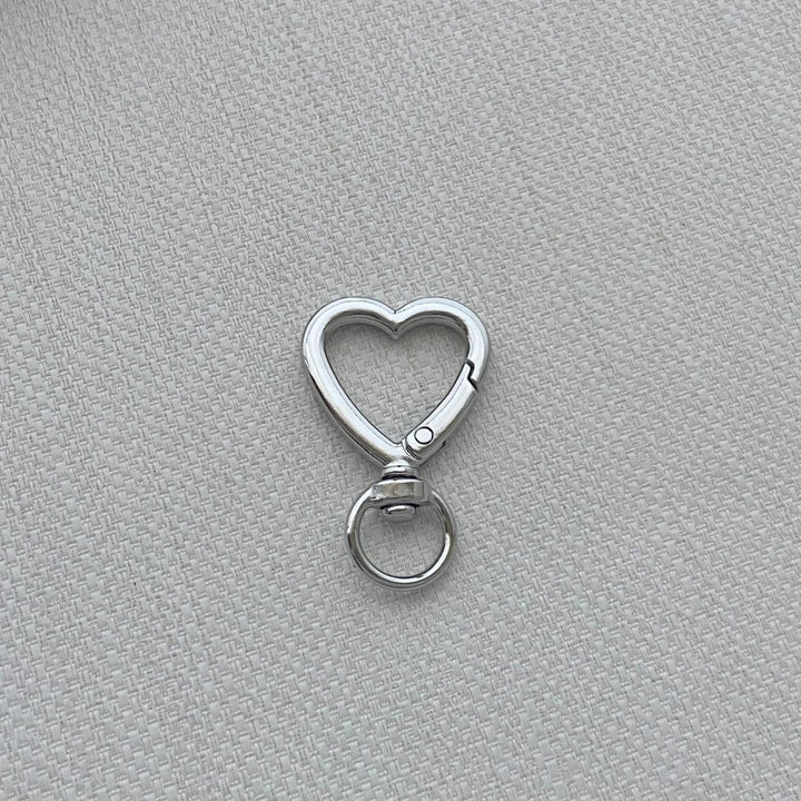 Heart-Shaped Clip Hook Keychain Stornfield