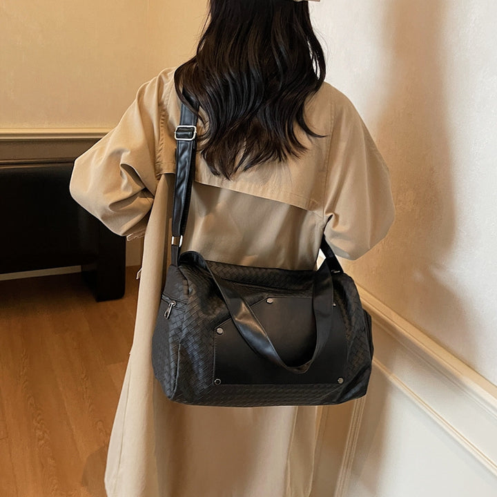 Elegant Sport Duffel Bag with Woven Design and Removable Shoulder Strap Stornfield