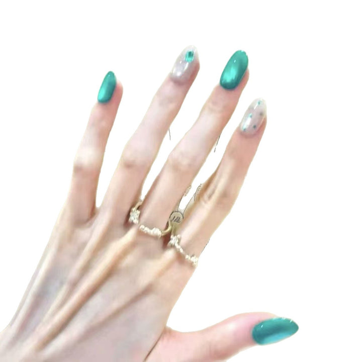 Stylish Press-On Nail Art Set Stornfield