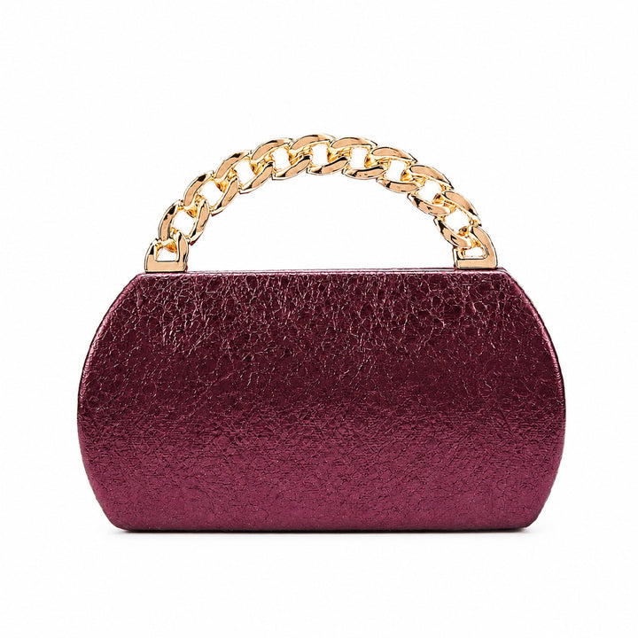 Structured Chain Handle Handbag