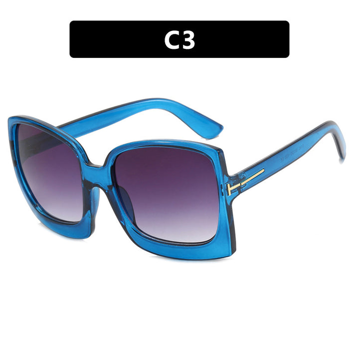 Women's oversized sunglasses in modern square design with mirrored lenses Stornfield