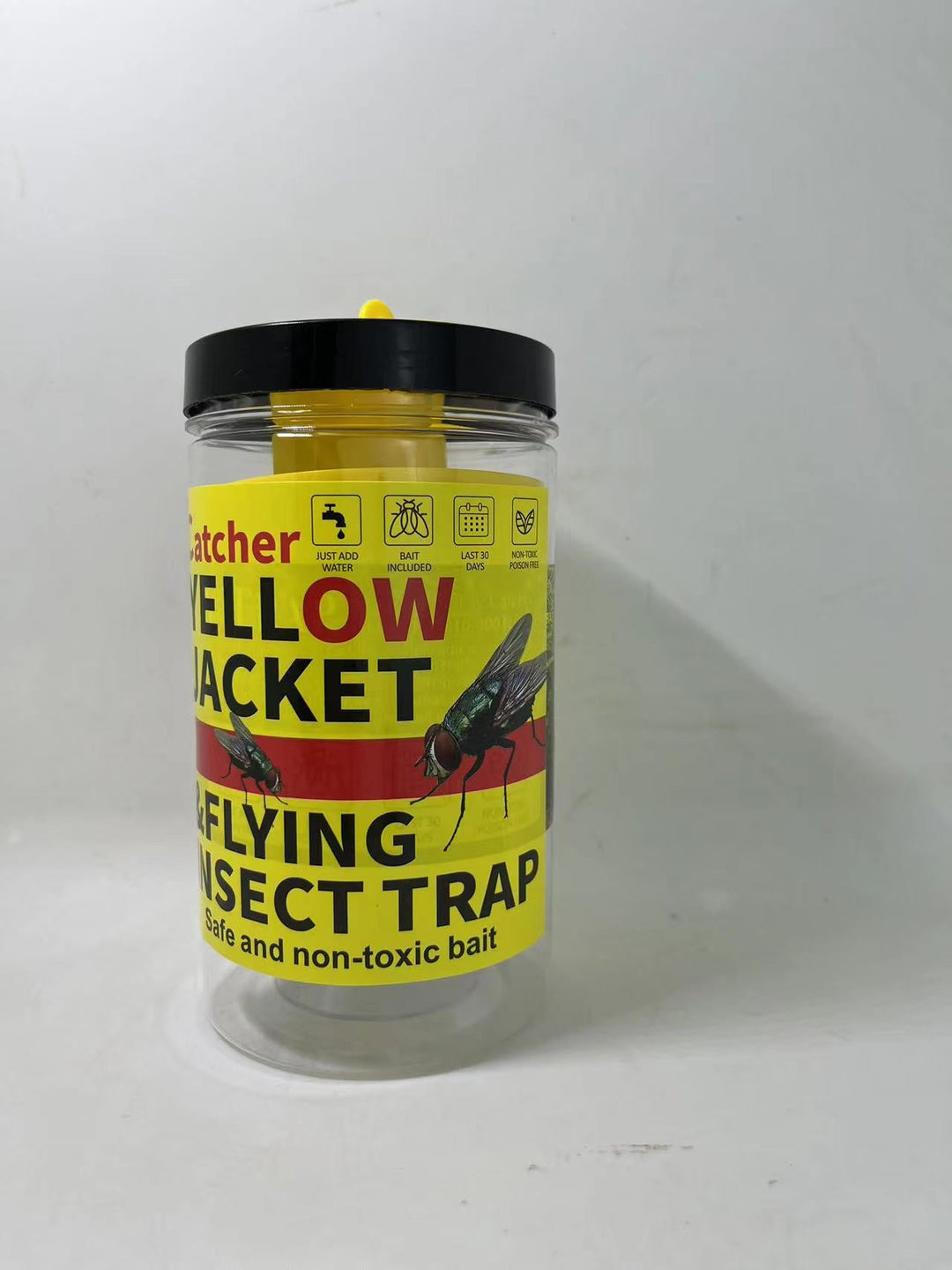 Hanging Refillable Wasp and Flying Insect Trap with Non-Toxic Bait Reservoir Stornfield