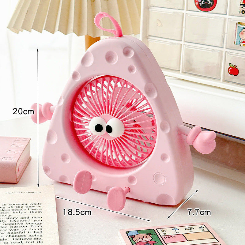 Ladies Portable Mini Table Fan with Cute Character Design Stornfield