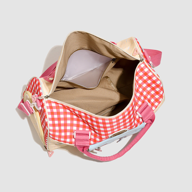 Playful Patterned Carryall Duffle Bag Stornfield