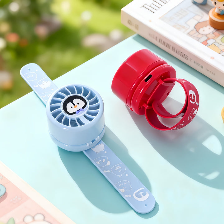 Women's Portable Hand Fan with Cute Animal Design and USB Charging Function Stornfield