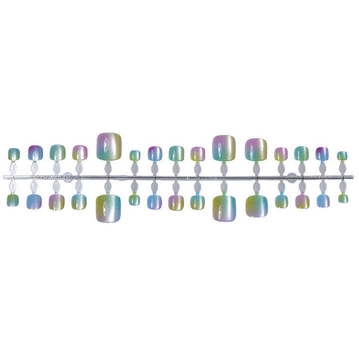 Gradient Color Acrylic Nails Stornfield