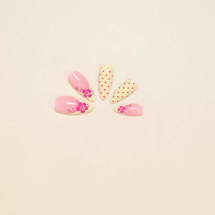 Elegant Floral Stiletto Nail Art Tips Stornfield