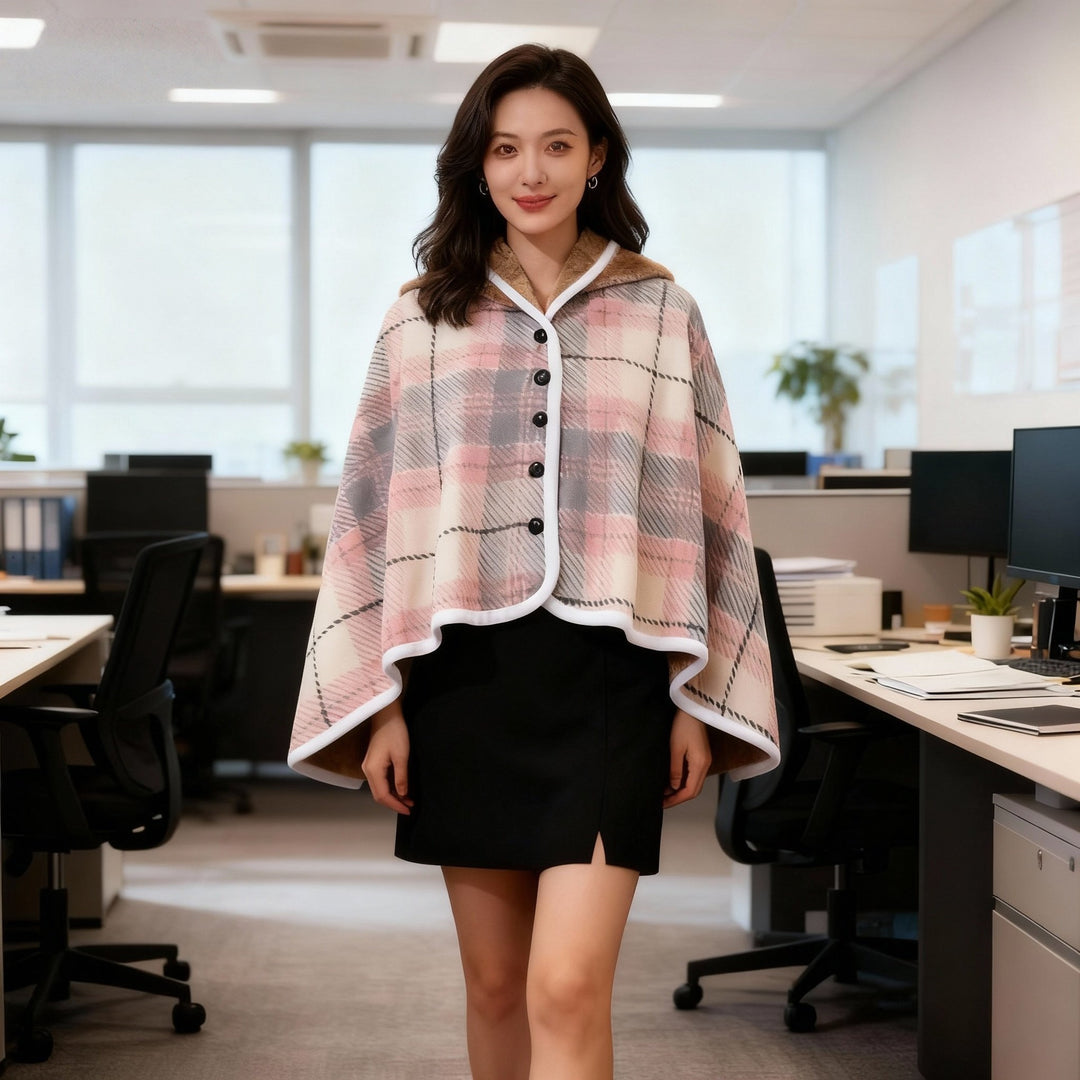 Ladies' wrap blanket made of cozy wool blend Stornfield