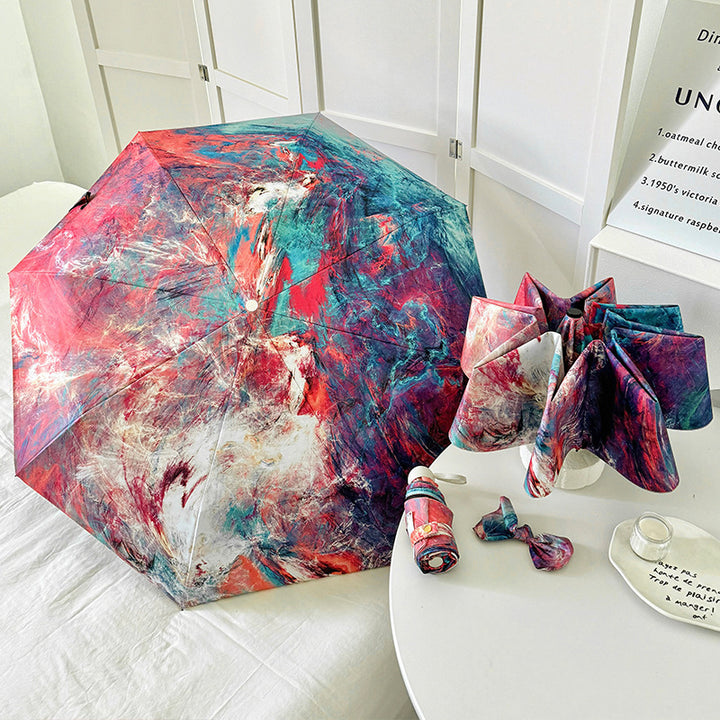 Women's Folding Umbrella with Creative Art Design Stornfield