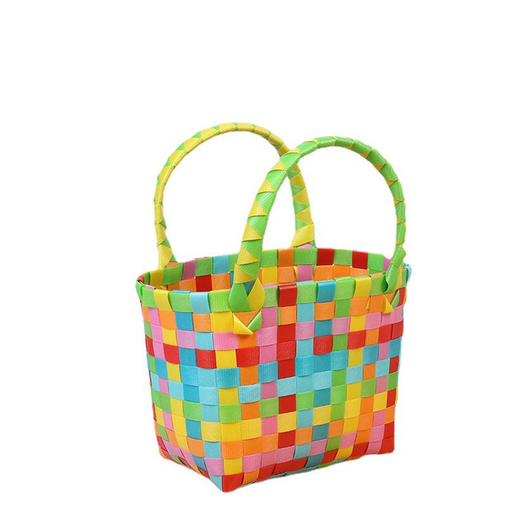 Colorful woven shopping bag Stornfield