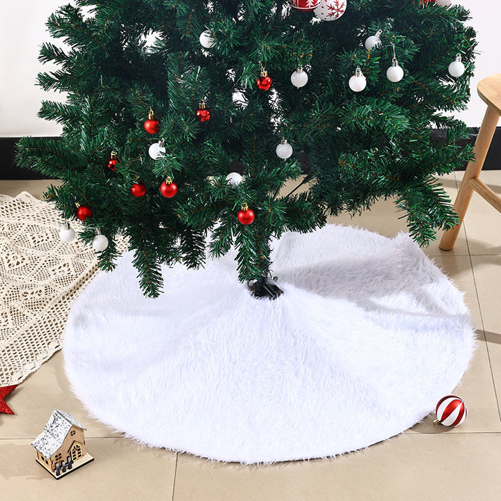Stylish Christmas tree skirt made of plush Stornfield
