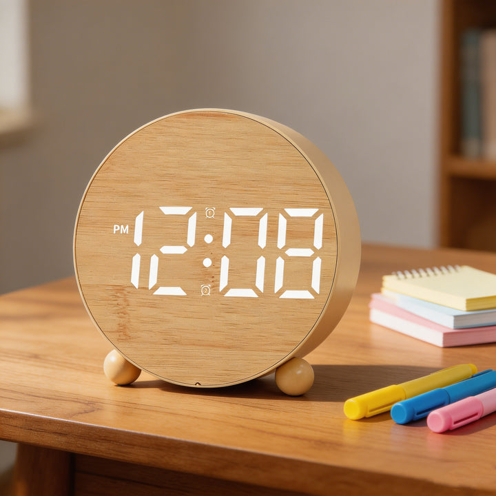 Digital Alarm Clock with Large LED Display and Gentle Alarm Function Stornfield