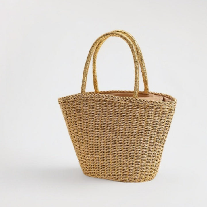Handcrafted basket bag with sturdy handles Stornfield