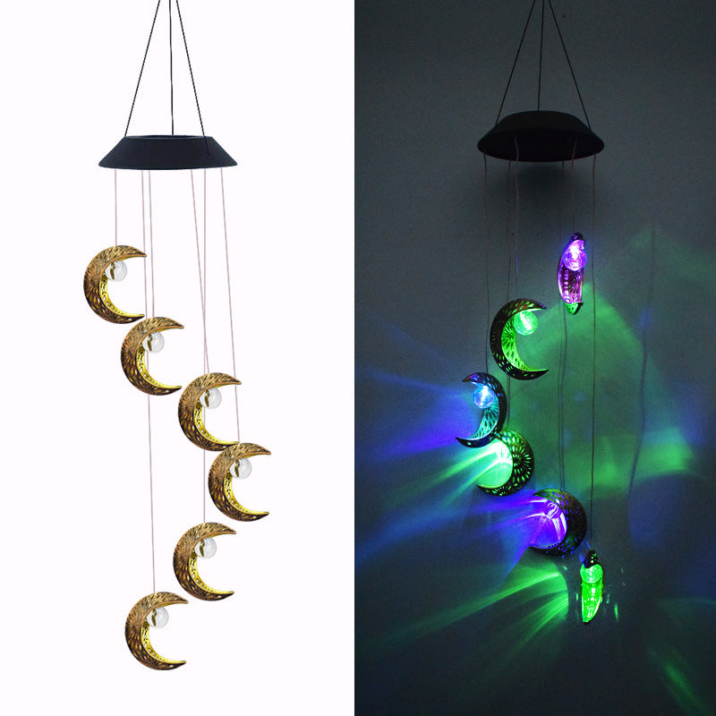 Decorative Hanging Star Wind Chime With Brass Stars And Tubular Aluminum Chimes Stornfield