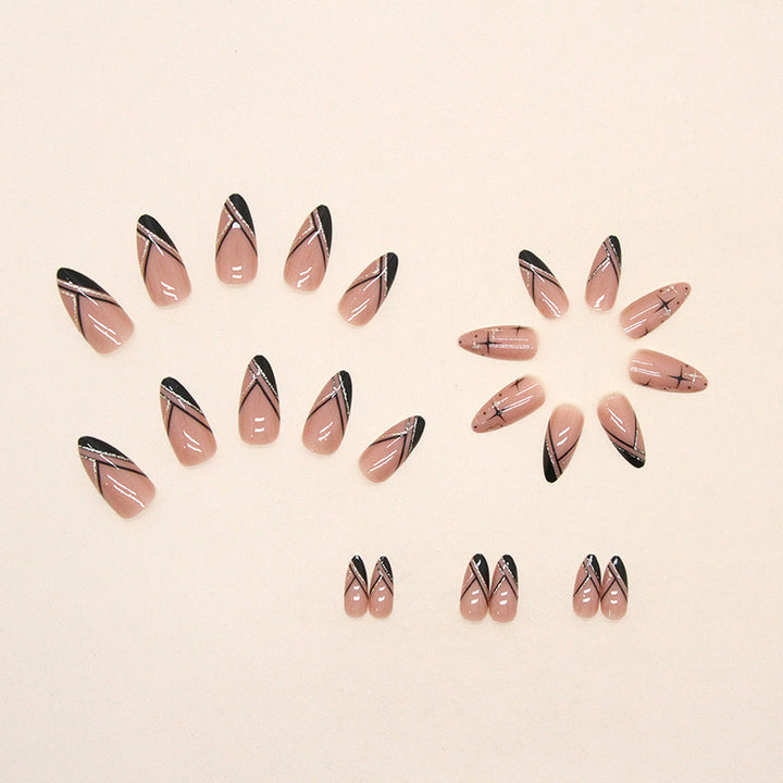 Elegant Press-On Nail Art Design Stornfield