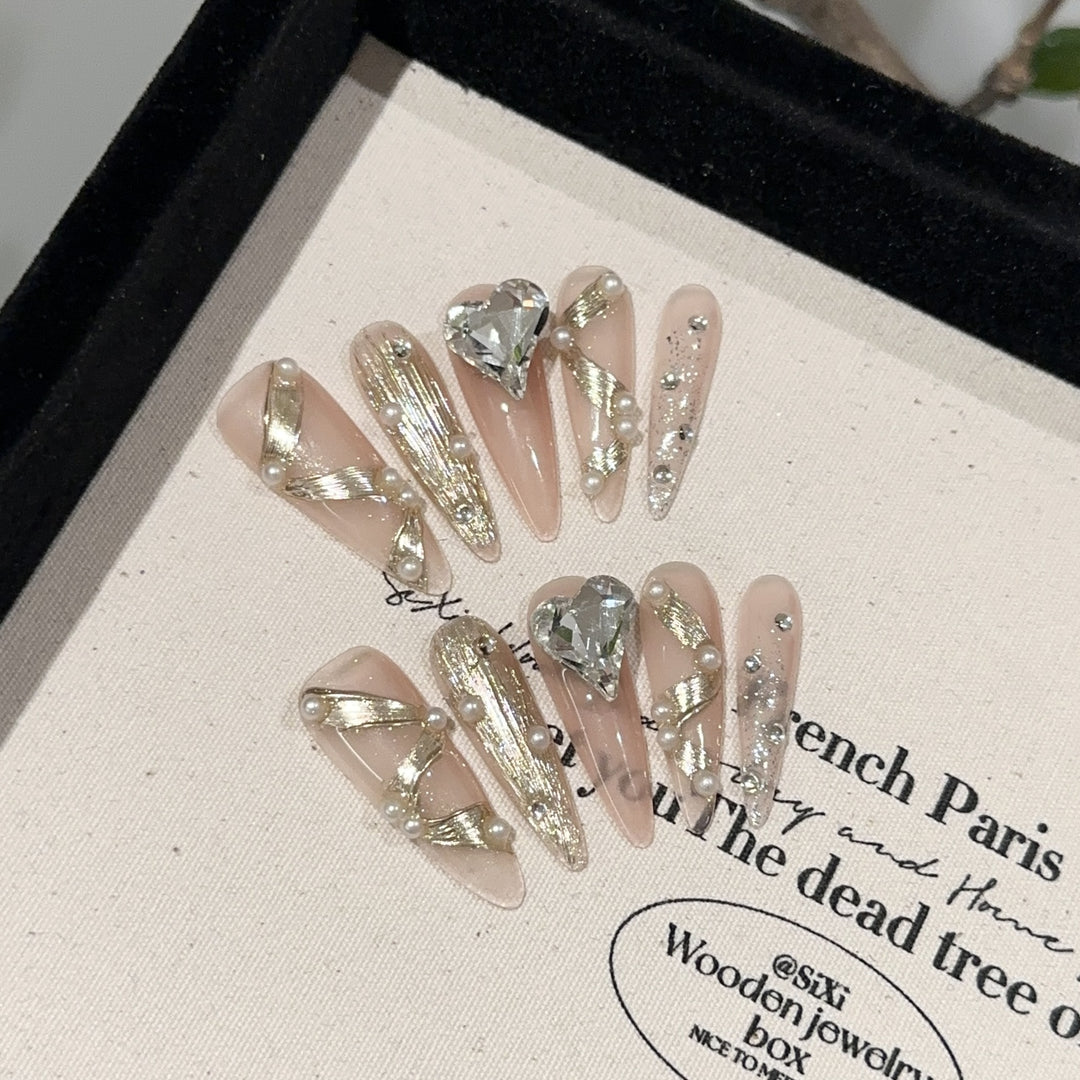 Premium Decorative Press-On Nail Kit