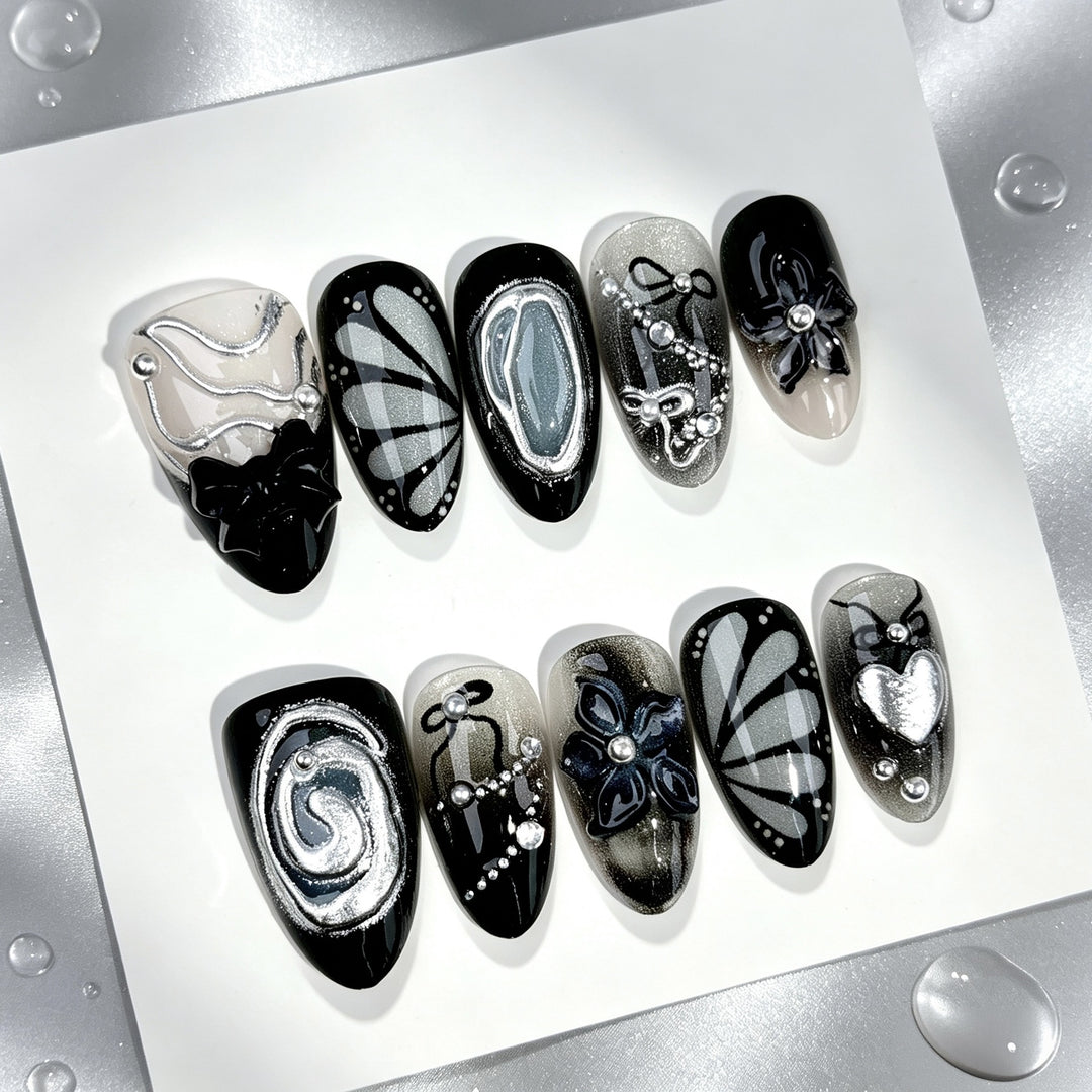 Artistic Gothic Press-On Nail Set