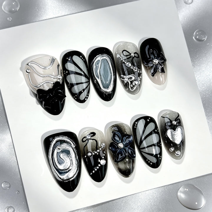 Artistic Gothic Press-On Nail Set