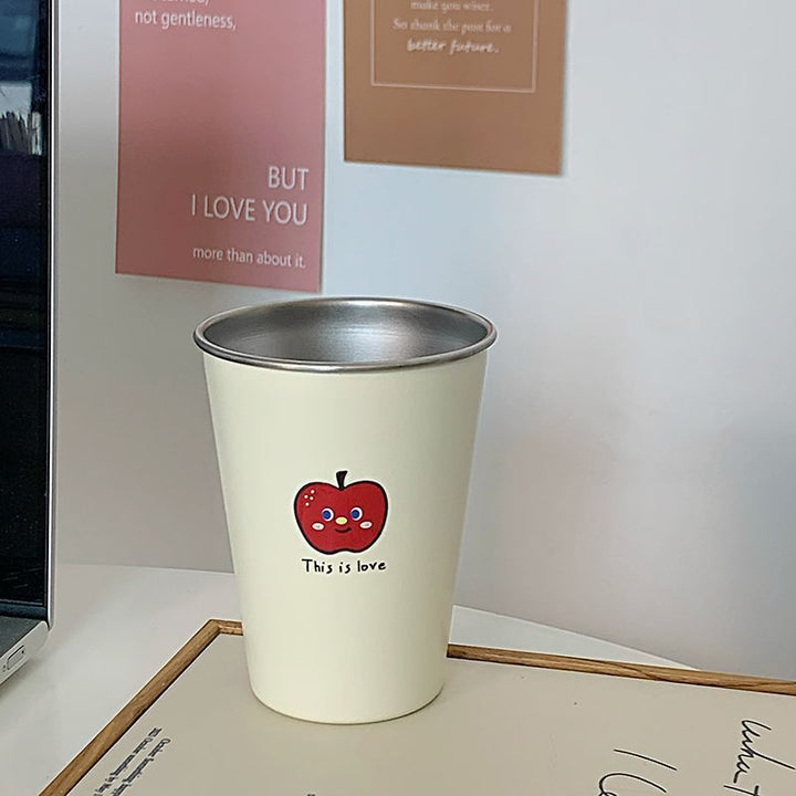 Multifunctional ceramic mug with cheerful apple design Stornfield
