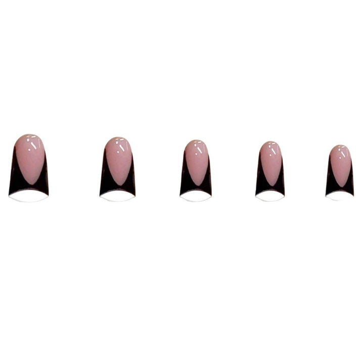 Stylish Stiletto Press-On Nails with Geometry Design Stornfield