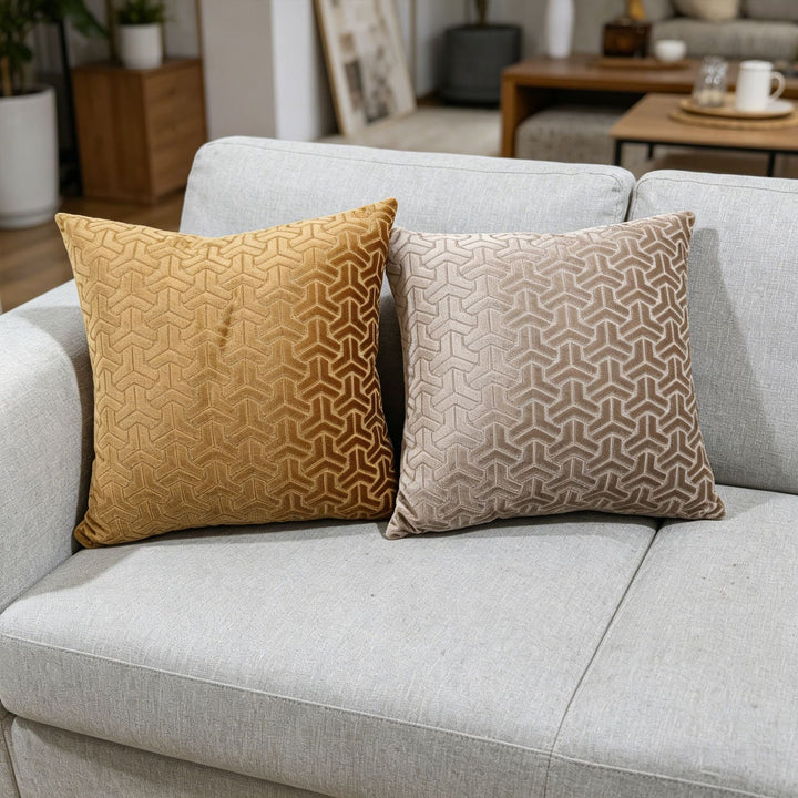 Decorative Geometric Pattern Throw Pillow