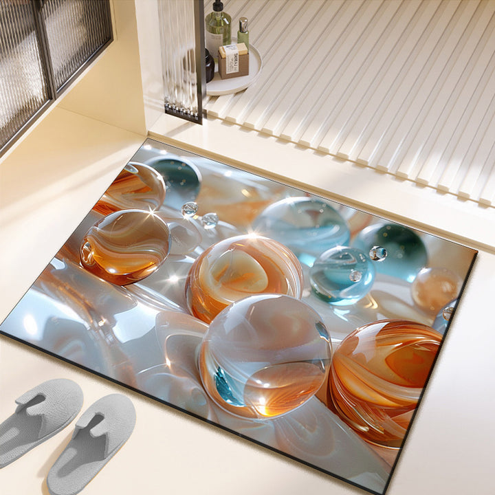 Artistic Photo-Printed Bath Mat
