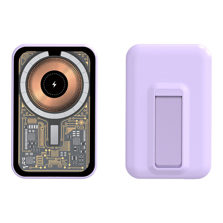 Portable power bank with innovative wireless charging function and integrated stand Stornfield