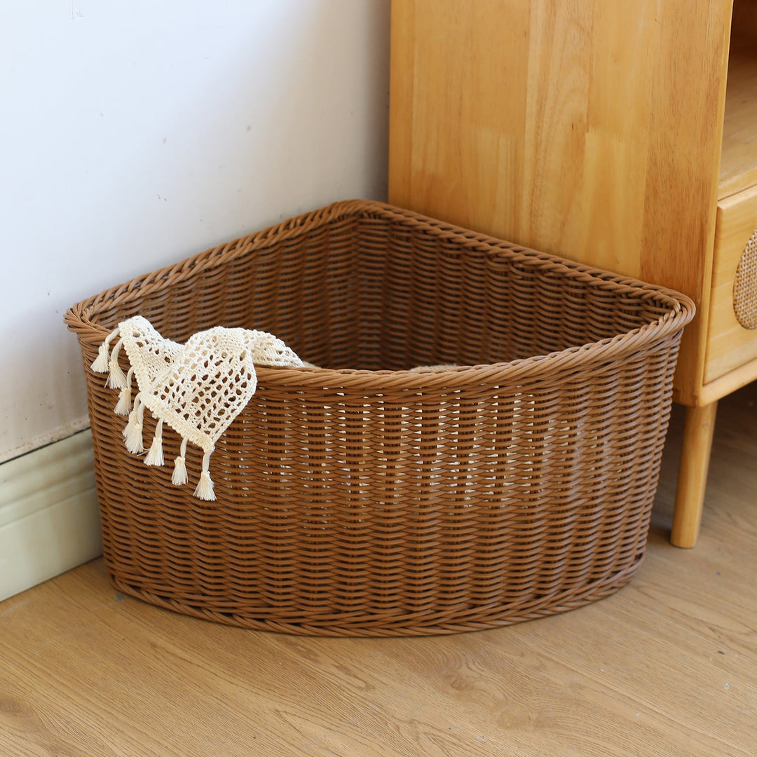 Corner Woven Storage Basket Stornfield