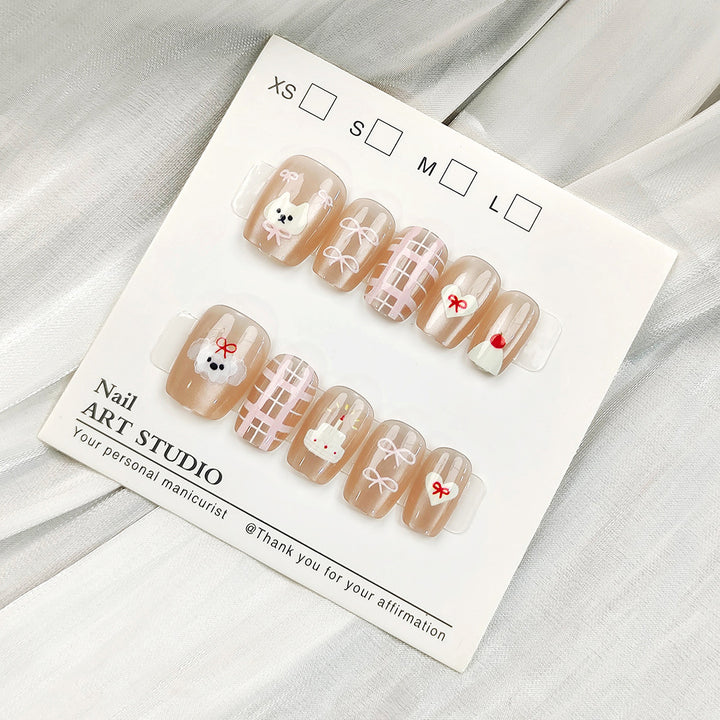 Glamorous artificial nails with holographic effect Stornfield