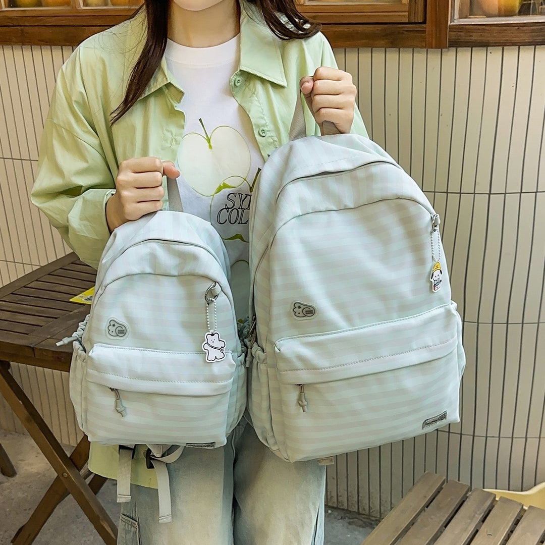 Cute Cartoon Design Striped Backpack Stornfield