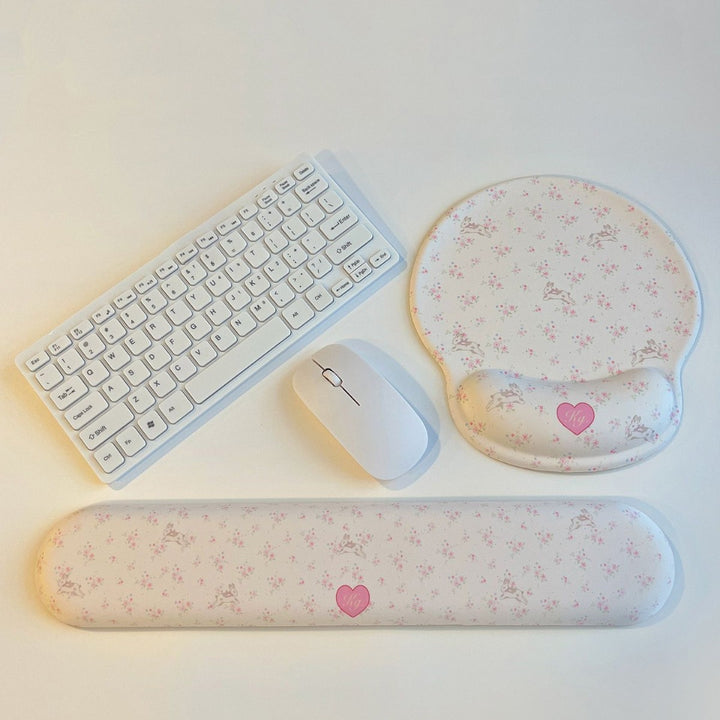 Stylish Floral Ergonomic Mouse Pad